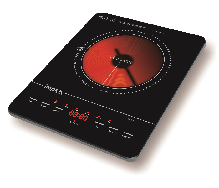 Impex IR-2701 Infrared Induction Cooktop With 8 Temperature Levels and 4 Digital LED Display - Black - Zoom Image 4