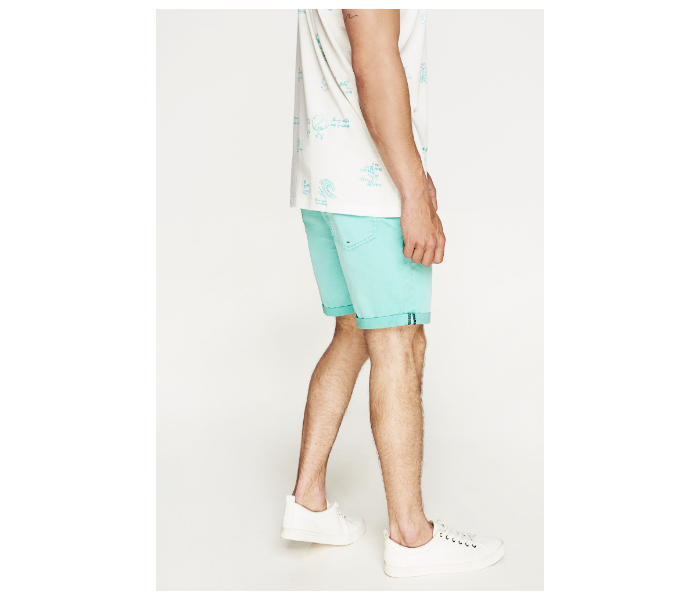 Springfield 043364085 Size 34 Bermuda for Men - Teal - Zoom Image 3