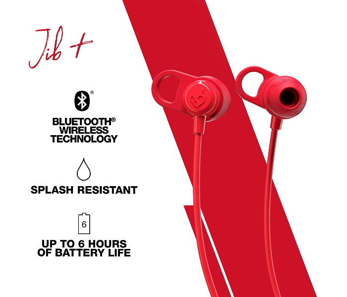 Skullcandy JibPlus Wireless Simplicity Earbuds - Red - Zoom Image 3