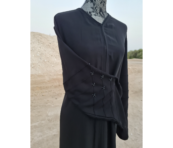 Casting Pearls JANNAT Casual Collections Large Lawn Pintex Works With Hand Work In Front Portion And Sleeves - Black - Zoom Image 2