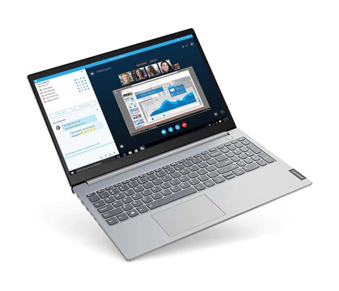 Lenovo ThinBook 15 G2 20VE000MAD 15.6 Inch Intel Core i5 1135G7 Processor 8GB RAM 1TB-HDD NVIDIA GeForce MX450 2GB Graphics DOS - Grey - Zoom Image 3