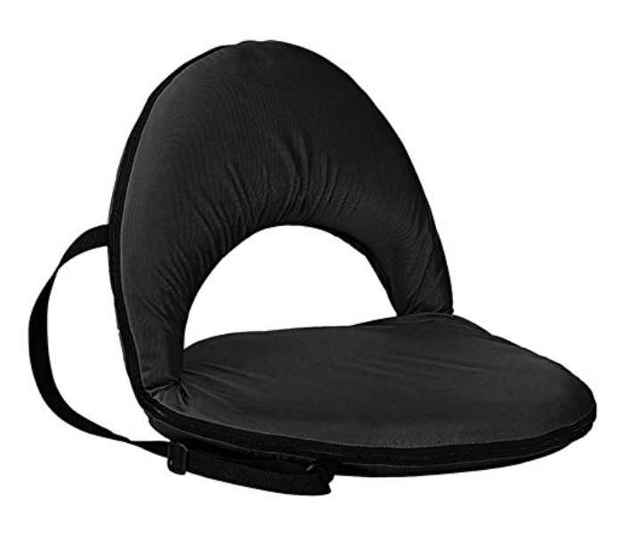 Jongo Padded Portable Park and Beach Chair - Black - Zoom Image