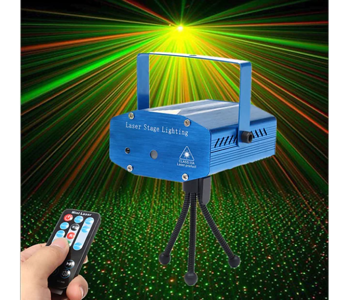 Star Laser Party Strobe Stage DJ Light with Remote Control - Blue - Zoom Image 4