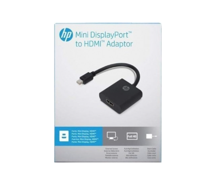 HP 2UX11AA ABB Mini Display Port to HDMI Adapter - Black - Zoom Image 3