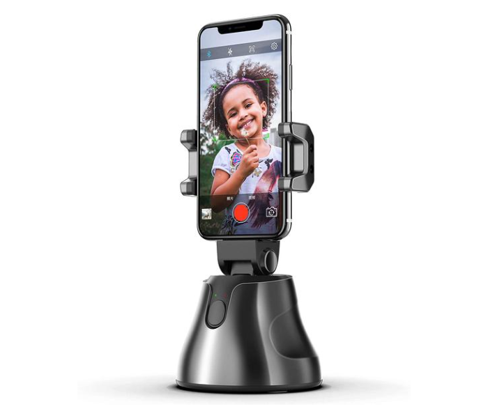 Apai Genie APG-1 Vloggers 360 Degree Auto Face and Object Tracking Smartphone Mount Holder - Black - Zoom Image 1