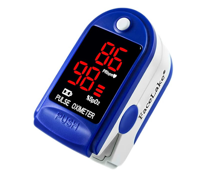 GTC 22000657 Portable Fingertip Pulse Oximeter - Blue - Zoom Image 1