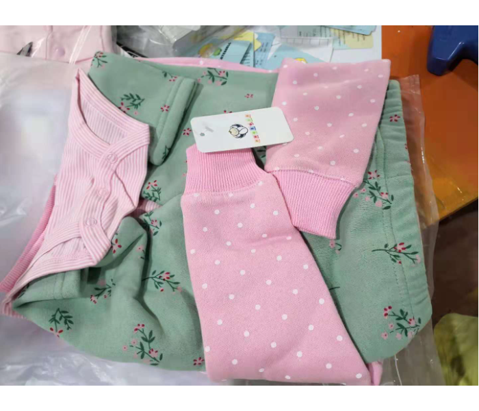 Phoenix 3 pieces Romper Jacket and Pant Set for 9 Month Baby Girls - Pink - Zoom Image 2