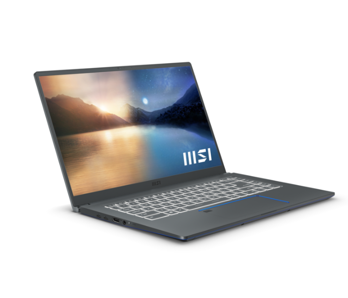 MSI Prestige 15 16S611-039 15.6 Inch Intel Core i7 1185G7 Processor 16GB RAM 1TB SSD Nvidia GeForce GTX1650Ti 4Gb Graphics Windows 10 - Carbon Grey - Zoom Image 2