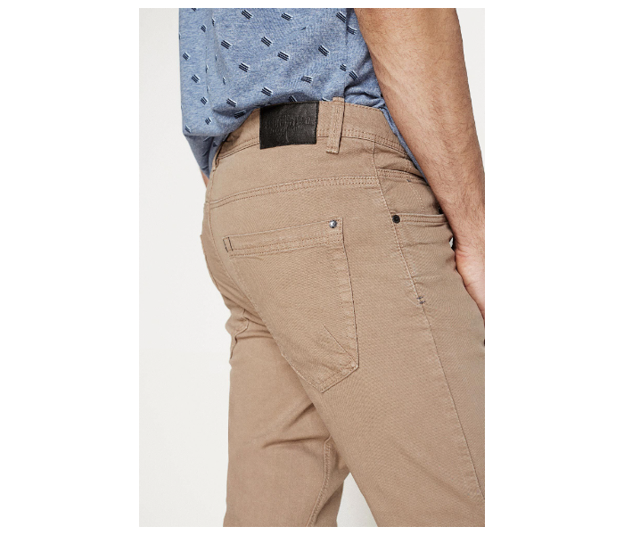 Springfield 039363058 Size 26 5 Pocket Cotton Trouser for Men - Light Brown - Zoom Image 3