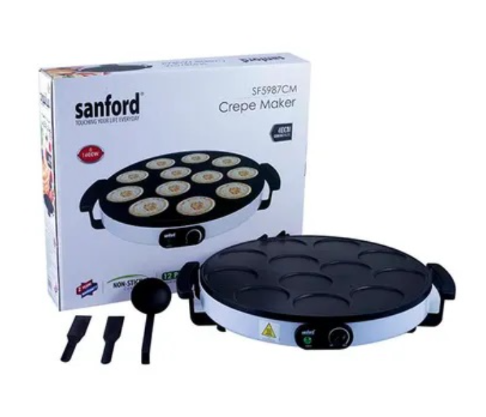 Sanford SF5987CM BS 1600 Watts Crepe Maker - White - Zoom Image 3