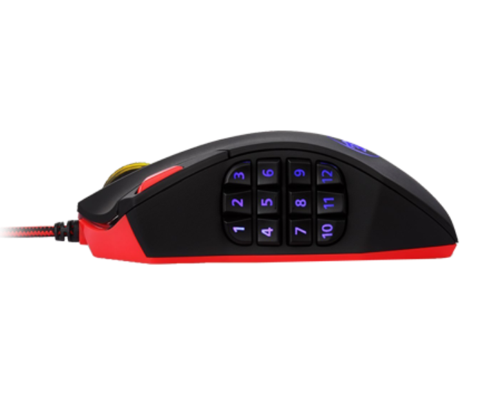 Redragon M901 Wired Gaming Mouse LED RGB with 18 Programmable Buttons and Weight Tuning - Black - Zoom Image 3