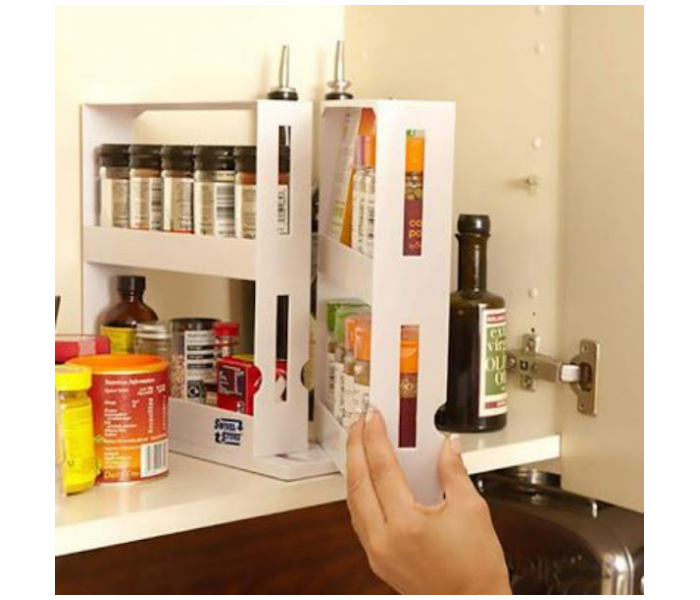 GTC 22000639 Kitchen Spices Organizer Shelf - White - Zoom Image 2