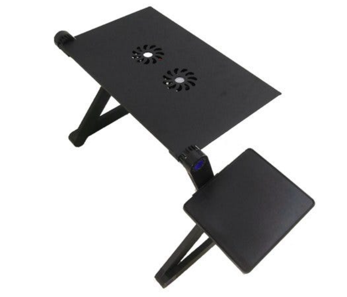 Rako 9000021 Relaxed Workstation Laptop Stand with 2 Cooling Fan - Black - Zoom Image 2