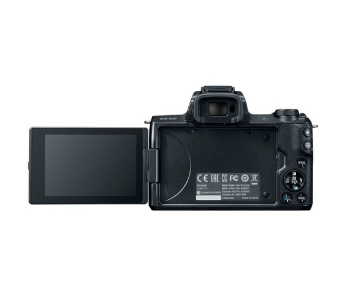 Canon 2680C011 EOS M50 Mirrorless Digital Camera with 15-45mm Lens - Black - Zoom Image 4