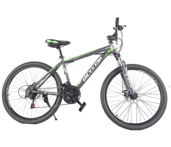 Bicystar 29 Inch 21 Speed Mountain Steel Bike - Green - Zoom Image