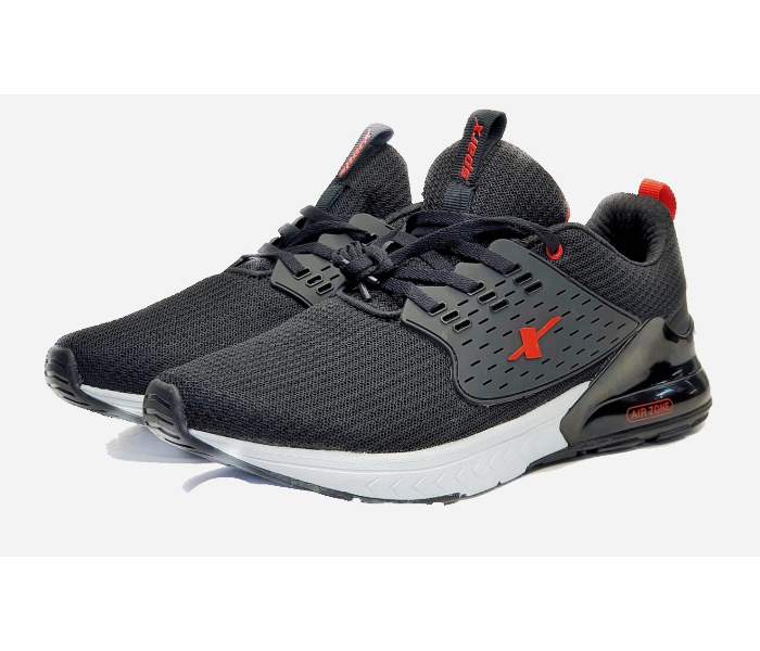 Sparx SM 666 EU 41 Sports Shoes for Men - Black and Red - Zoom Image