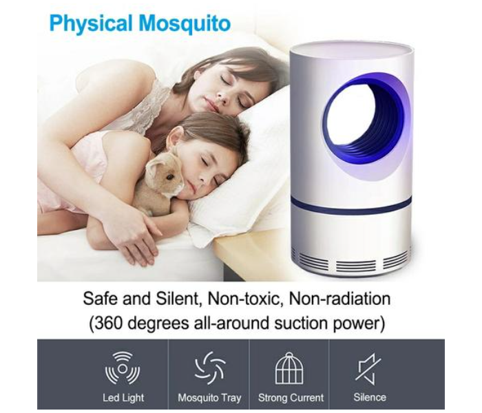 UV Photocatalysis Suction Type Mosquito Killer Lamp - White - Zoom Image 5