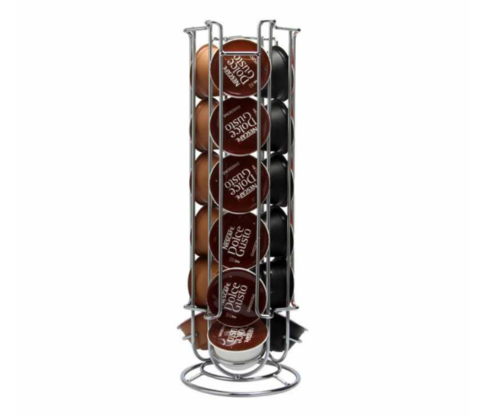 Coffee Capsules Metal Storage Rack for 18 Pieces Dolce Gusto Capsule - Silver - Zoom Image 2