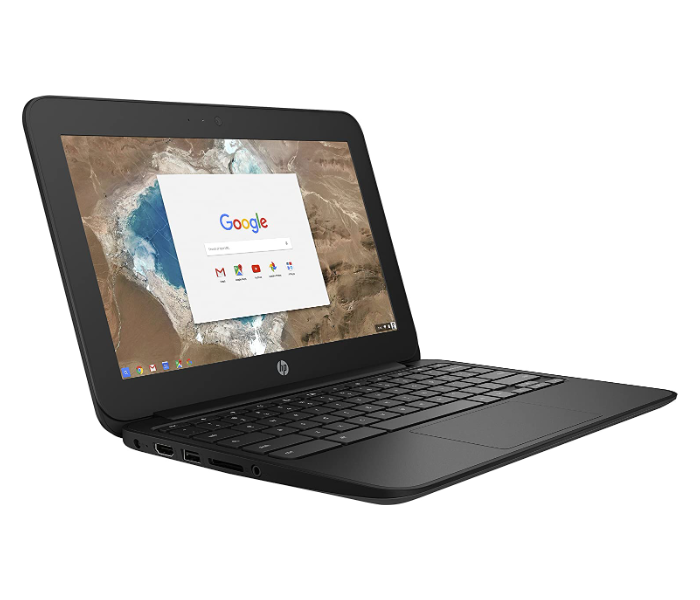 HP G5 11.6 inch HD Chromebook Intel Celeron N3060 1.60 GHz 2 GB Ram 16 GB eMMC SSD Chrome OS Refurbished Laptop - Black - Zoom Image 3