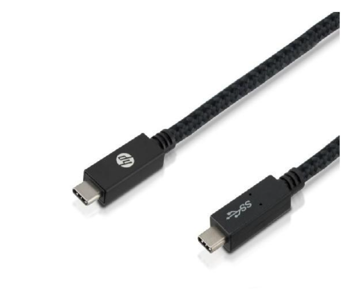 HP HP043GBBLK1TW 1 Meter USB-C to USB-C Power Delivery Cable - Black - Zoom Image