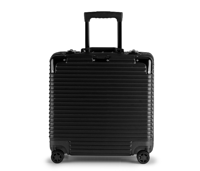 Kenza SV371 18 Inch Chief Aluminium Frame Ultra Light Hardside Expandable Zipperless Luggage Bag with Built-In TSA Lock and Spinner Wheels - Black - Zoom Image 2