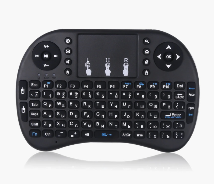 i8 Mini Keyboard with Touchpad - Black - Zoom Image 1