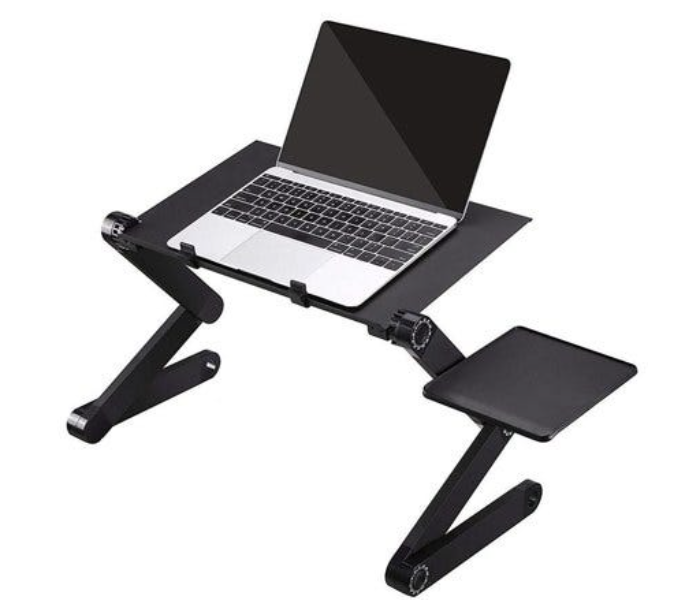 Rako 9000021 Relaxed Workstation Laptop Stand with 2 Cooling Fan - Black - Zoom Image 1