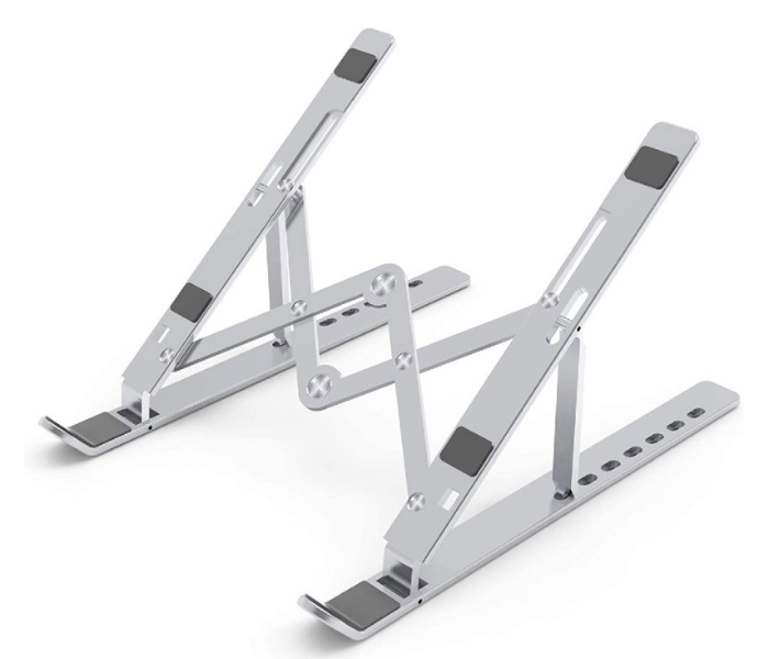 Trands TR-LS021 7 Levels Height Adjustable Aluminium Alloy Laptop Stand - Sliver - Zoom Image 1