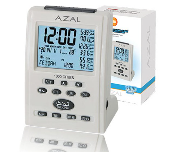 Azal AC-680C Azan Clock - White - Zoom Image 1