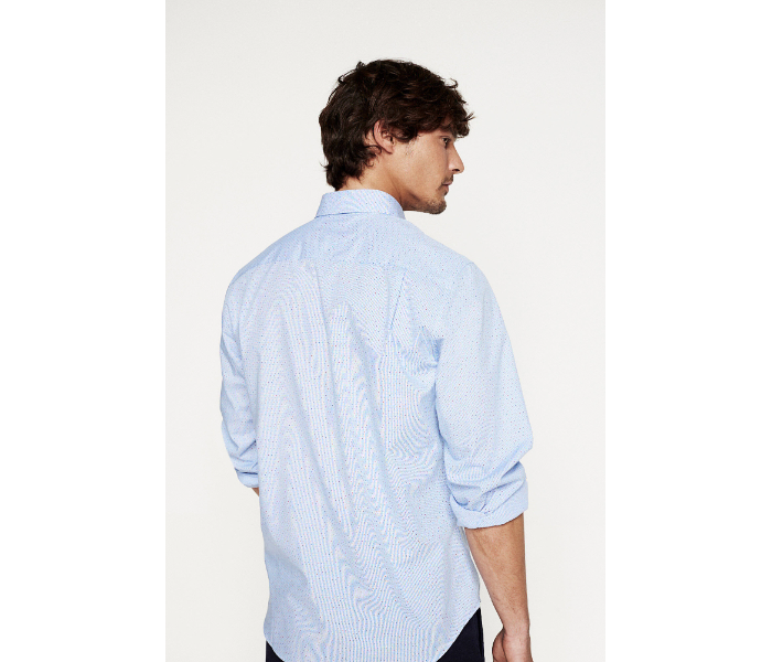 Springfield 151341914 Medium Long Sleeve Stipped Business Shirt for Men - Medium Blue - Zoom Image 3