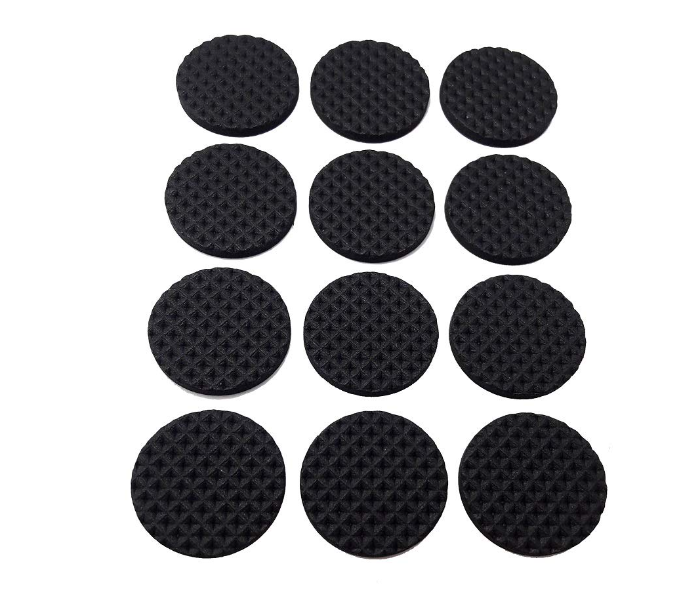 OEM 10 Piece Eva Felt Rug Round Self Adhesive Anti Slip Furniture Leg Pad - Black - Zoom Image 1