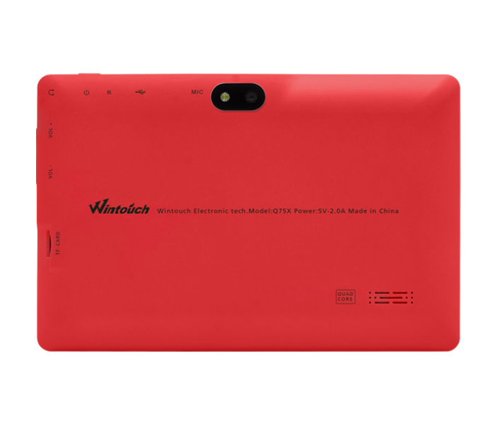 Wintouch Q75X 7 inch Android 4GB Storage Tablet - Red - Zoom Image 2