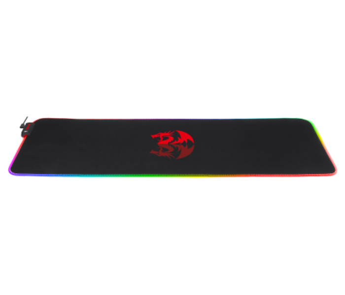 Redragon P027 RGB Wired Mouse Pad with Backlight - Black - Zoom Image 2