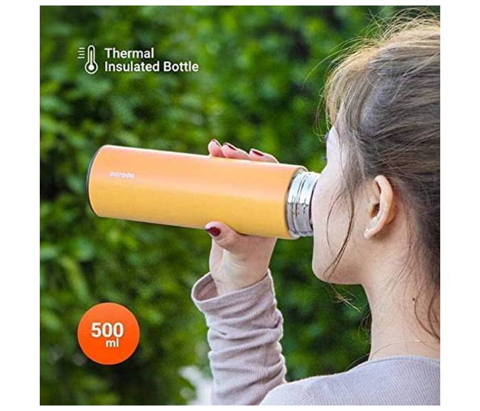 Porodo PD-TMPBOT-OG 500ml Smart Water Bottle Cup With Temperature Indicator - Orange - Zoom Image 6