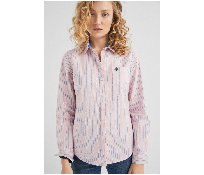 Springfield 679561772 Size 42 Long Sleeve Blouse for Women - Pink - Zoom Image 2