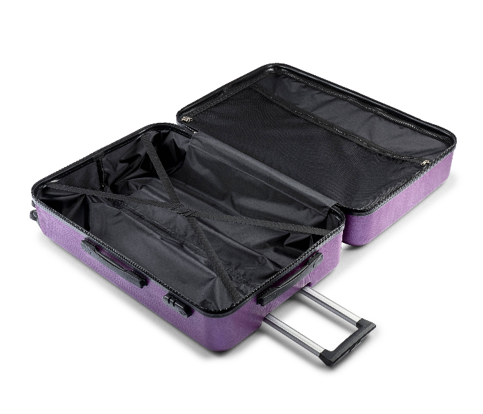 Kenza SV349 28 Inch Brick Hardside Expandable Luggage Bag with Built-In TSA Lock and Spinner Wheels - Purple - Zoom Image 5