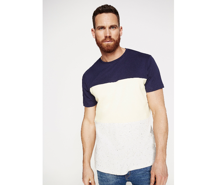 Springfield 328328305 Small Knitted T-Shirt for Men - Dark Blue - Zoom Image 2