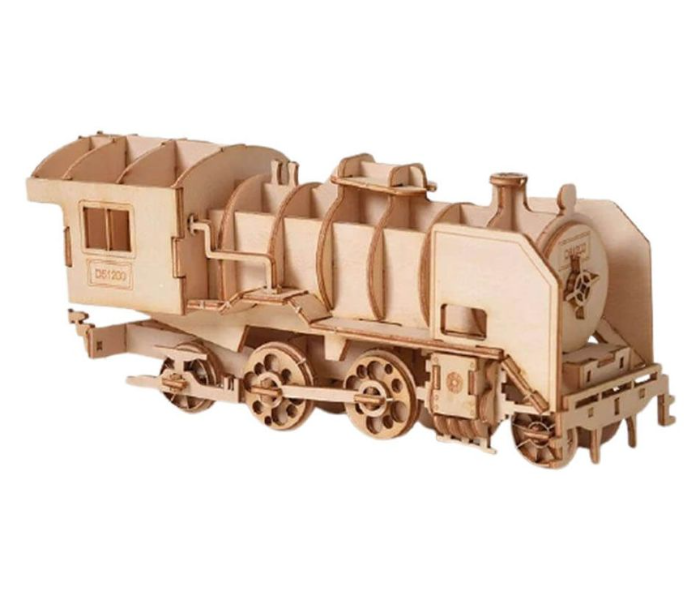 3D Wooden Puzzle Model LOCOMOTIVE JC DIY Toy - Zoom Image 1