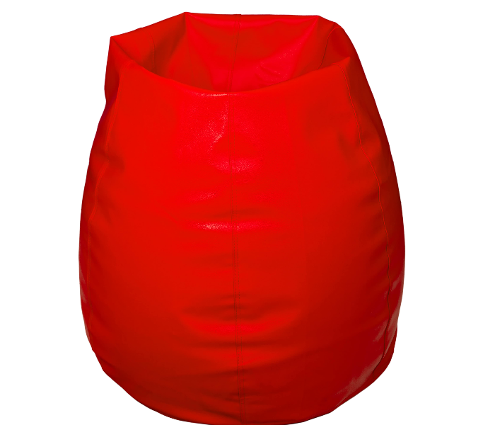 Komfort Factory SIRED-KG King Size Leatherette Bean Bag with Filling - Red - Zoom Image 4