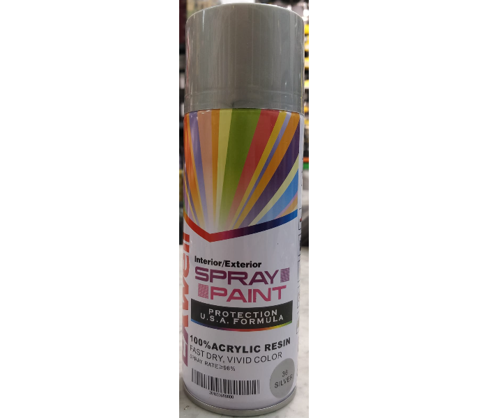 Exwell 280g Quick Drying Acrylic Spray Paint for Interior and Exterior Applications - Grey - Zoom Image