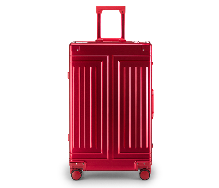 Kenza SV374 29 Inch Magma Superior Aluminium Ultra Light Hardside Expandable Zipperless Luggage Bag with Built-In TSA Lock and Spinner Wheels - Red - Zoom Image 2