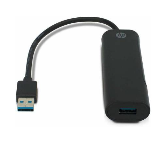 HP 2UX22AA ABB USB A to USB A USB Hub - Black - Zoom Image 2