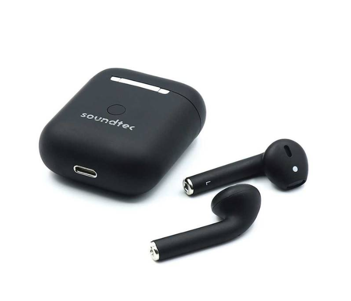 Porodo PD-TWSAPSE-BK True Wireless Earbuds - Black - Zoom Image 3