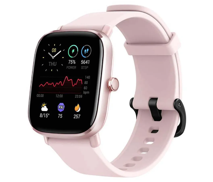 Amazfit GTS 2 mini Smartwatch With Sp02 level Measurement - Flamingo Pink - Zoom Image 1