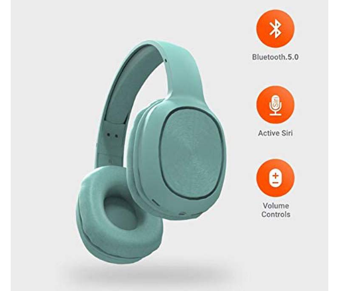 Porodo PD-STWLEP001-GN Wireless Soundtec Sound Pure Bass Headphones with Noise Cancelling - Green - Zoom Image 2