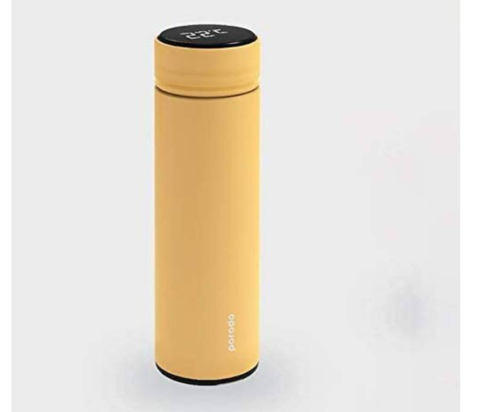 Porodo PD-TMPBOT-OG 500ml Smart Water Bottle Cup With Temperature Indicator - Orange - Zoom Image 1