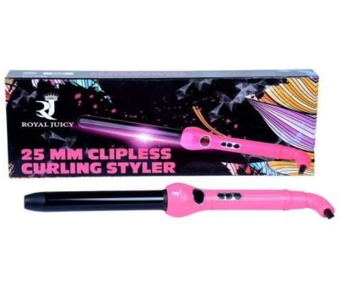 Royal Juicy MD-D028 Clipless Hair Curler - Pink and Black - Zoom Image 2