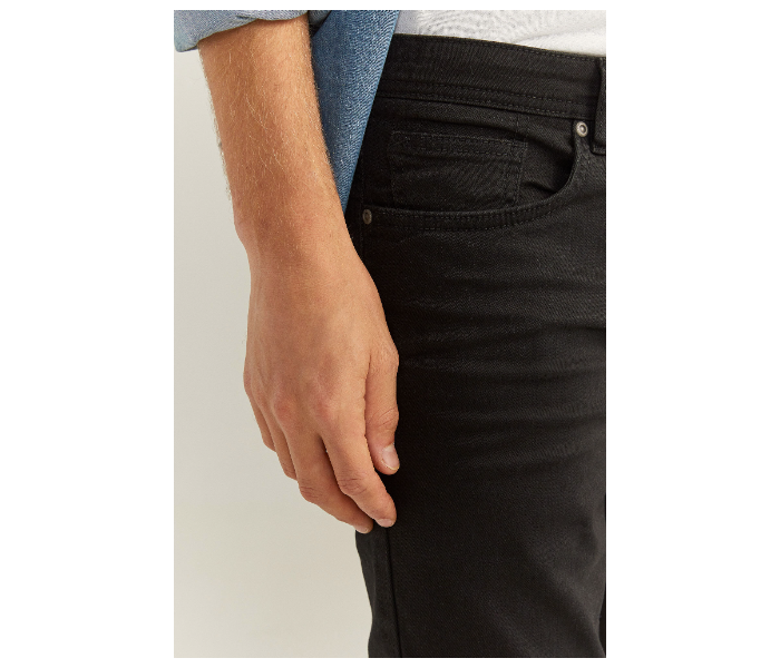 Springfield 039932901 Size 32 5 Pocket Cotton Trouser for Men - Black - Zoom Image 2