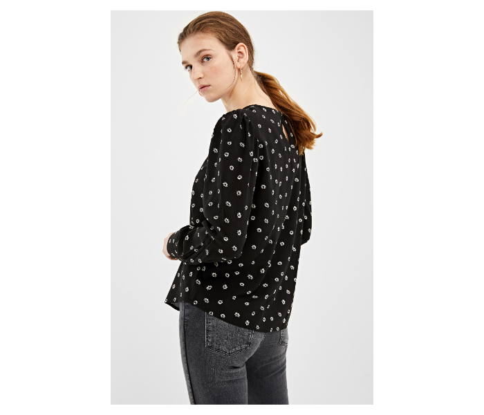 Springfield 679639701 Size 42 Long Sleeve Blouse for Women - Black - Zoom Image 3