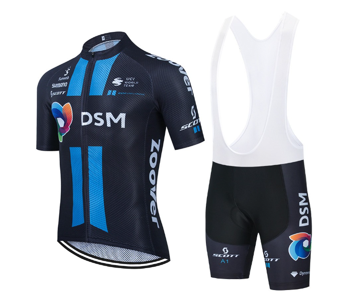 DSM XL Short Sleeve Road Bike Cycling Jersey - Black - Zoom Image